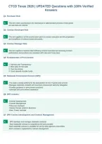CTCD Texas 2026 &vert; UPDATED Questions with 100&percnt; Verified&NewLine;Answers