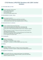 CTCD Review &vert; UPDATED Questions with 100&percnt; Verified&NewLine;Answers