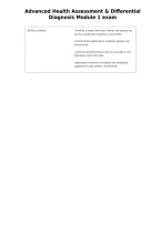 Advanced Health Assessment & Differential Diagnosis Module 1 exam&NewLine;