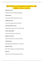 HFL1501 Exam Preparation Questions with&NewLine;Verified Correct Answers