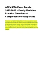 ABFM KSA Exam Bundle 2025&colon; Family Medicine Board Review and Study Guide