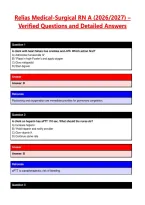 Relias Medical-Surgical RN A &lpar;2026&sol;2027&rpar; &ndash; Verified Questions and Detailed Answers