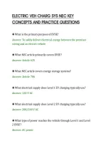 Electric Veh Charg Sys Nec Key&NewLine;Concepts And Practice Questions&NewLine;