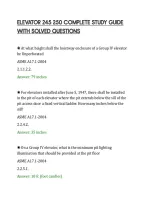 Elevator 245 250 Complete Study Guide&NewLine;With Solved Questions