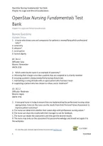 Fundamentals of Nursing Chapter 16 Test Bank &ndash; Practice Questions&comma; Answers & Study Guide