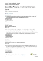 Fundamentals of Nursing Test Bank &ndash; Chapter 17 &vert; Practice Questions and Answers
