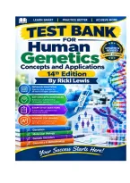 Test Bank For Human Genetics Concepts and Applications&comma; 14th Edition By Ricki Lewis Comprehensive Examination Material Graded A&plus;&period;pdf&NewLine;&NewLine;