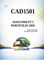 CAD1501 Assignment 5 &lpar;PORTFOLIO&rpar; 2026 &lpar;801376&rpar; - Due 16 October 2026