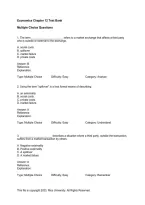 Principles of Economics 3e Test Bank &ndash; Chapter 12&colon; Environmental Protection and Negative Externalities &vert; Practice Questions and Answers