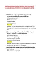 Nsg 3160 Gerontological Nursing Exam Review&colon; 200 Exam Questions With Rationales &lpar;2026&sol;2027 Update&rpar;
