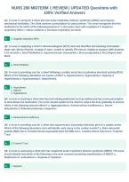 NURS 280 MIDTERM 1 REVIEW &vert; UPDATED Questions with&NewLine;100&percnt; Verified Answers