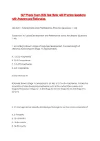 SLP Praxis Exam 2026 Test Bank&colon; 400 Practice Questions &NewLine;with Answers and Rationales&period;