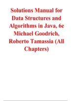 Solutions Manual for Data Structures and Algorithms in Java 6th Edition by Michael T&period; Goodrich and Roberto Tamassia &vert; Chapter-Based Solutions and Study Guide