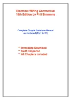 Solutions Manual for Electrical Wiring Commercial 18th Edition by Phil Simmons &vert; Chapter-Based Study Guide