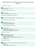 NURS 2040 Exam 1 &vert; UPDATED Questions with 100&percnt; Verified&NewLine;Answers