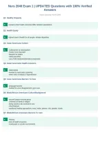 Nurs 2040 Exam 1 &vert; UPDATED Questions with 100&percnt; Verified&NewLine;Answers