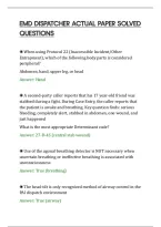 Emd Dispatcher Actual Paper Solved&NewLine;Questions