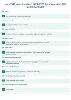 nurs 2040 exam 1 module 1 &vert; UPDATED Questions with 100&percnt;&NewLine;Verified Answers