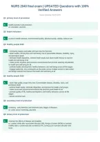 NURS 2040 final exam &vert; UPDATED Questions with 100&percnt;&NewLine;Verified Answers