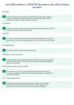 nurs 2040 module 1 &vert; UPDATED Questions with 100&percnt; Verified&NewLine;Answers&NewLine;