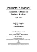 Solution Manual for Research Methods for Business Students 8th Edition by Mark Saunders and Philip Lewis