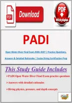 PADI Open Water Diver Final Exam 2026&ndash;2027 &vert; Practice Questions&comma; Answers & Detailed Rationales &vert; Scuba Diving Certification Prep