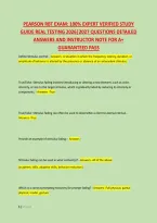 Pearson Rbt Exam&colon; 100&percnt; Expert Verified Study &NewLine;Guide Real Testing 2026&vert;2027 Questions Detailed &NewLine;Answers And Instructor Note For A&plus; &NewLine;Guaranteed Pass 