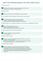 PHGY 215 &vert; UPDATED Questions with 100&percnt; Verified Answers&NewLine;