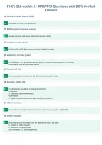 PHGY 215&shy;module 2 &vert; UPDATED Questions with 100&percnt; Verified&NewLine;Answers
