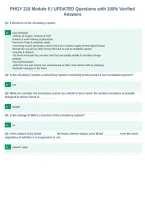 PHGY 215 Module 5 &vert; UPDATED Questions with 100&percnt; Verified&NewLine;Answers