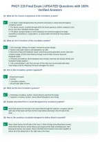 PHGY 215 Final Exam &vert; UPDATED Questions with 100&percnt;&NewLine;Verified Answers