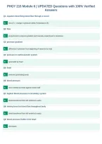 PHGY 215 Module 6 &vert; UPDATED Questions with 100&percnt; Verified&NewLine;Answers