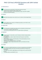 PHGY 215 Final &vert; UPDATED Questions with 100&percnt; Verified&NewLine;Answers