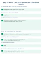 phgy 215 module 3 &vert; UPDATED Questions with 100&percnt; Verified&NewLine;Answers