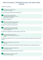 PHGY 215 module 1 &vert; UPDATED Questions with 100&percnt; Verified&NewLine;Answers