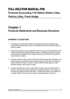 Solution Manual for Financial Accounting 11th Edition by Robert Libby&comma; Patricia Libby&comma; and Frank Hodge
