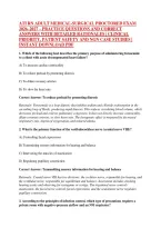Ati Rn Adult Medical-Surgical Proctored Exam &NewLine;2026&ndash;2027 &ndash; Practice Questions And Correct &NewLine;Answers With Detailed Rationales &vert; Clinical &NewLine;Priority&comma; Patient Safety And Ngn Case Studies &vert; &NewLine;Instant Download Pdf