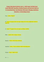 Oregon State Board Esthetics Exam 1&colon; 100&percnt; Expert Verified Study &NewLine;Guide 2026&vert;2027 Questions Detailed Answers and Instructor Note For &NewLine;A&plus; Guaranteed Pass&ndash; Hair Removal&comma; Skin Layers&comma; Massage&comma; Sanitation&comma; &NewLine;Electricity &vert; Cosmetology License