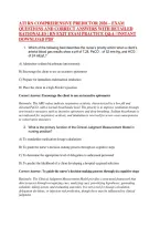Ati Rn Comprehensive Predictor 2026 &ndash; Exam &NewLine;Questions And Correct Answers With Detailed &NewLine;Rationales &vert; Rn Exit Exam Practice Q&A &vert; Instant &NewLine;Download Pdf