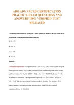 Abo Advanced Certification&NewLine;Practice Exam Questions And&NewLine;Answers 100&percnt; Verified&period; Just&NewLine;Released