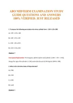 Abo Midterm Examination Study&NewLine;Guide Questions And Answers&NewLine;100&percnt; Verified&period; Just Released