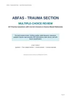 Trauma Section&NewLine;Multiple-Choice Review