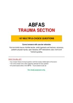 Abfas&NewLine;Trauma Section&NewLine;107 Multiple-Choice Questions
