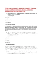PMHNP-BC Certification Examination &ndash; Psychiatric Assessment&comma; &NewLine;Diagnosis and Treatment Practice Questions with Detailed &NewLine;Rationales &vert; 2026&ndash;2027 Study Guide &vert; PDF