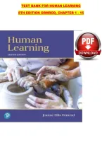 Test Bank for Human Learning&comma; 8th Edition by Jeanne Ellis Ormrod &ndash; Complete Chapters 1&ndash;15