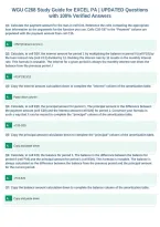 WGU C268 Study Guide for EXCEL PA &vert; UPDATED Questions&NewLine;with 100&percnt; Verified Answers