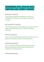 Engineering Btec Exam Script With&NewLine;Verified Questions And Answers