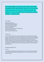 Eppp Exam Newest 2025&sol;2026 Actual Exam Test Bank &vert; &NewLine;Examination For Professional Practice In Psychology &NewLine;&lpar;Eppp&rpar; Exam Prep With 350 Real Exam Questions And &NewLine;Correct Detailed Answers &lpar;Verified Answers&rpar; Already &NewLine;Graded A&plus; &lpar;Brand New&excl;&excl;