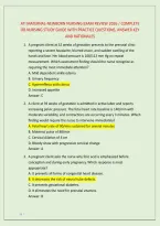 Ati Maternal-Newborn Nursing Exam Review 2026 &sol; Complete &NewLine;Ob Nursing Study Guide With Practice Questions&comma; Answer Key &NewLine;And Rationales
