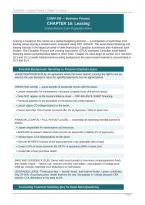 COMM309 Chapter 16 Study Notes